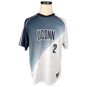 UConn Connecticut Brine Adult Large Soccer Jersey Athletic Shirt Blue/White 90's